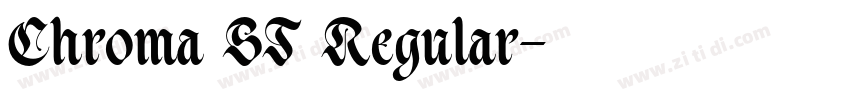 Chroma ST Regular字体转换